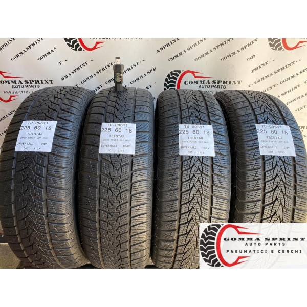4 PNEUMATICI 225/60 R18 TRISTAR INVERNALI 95%