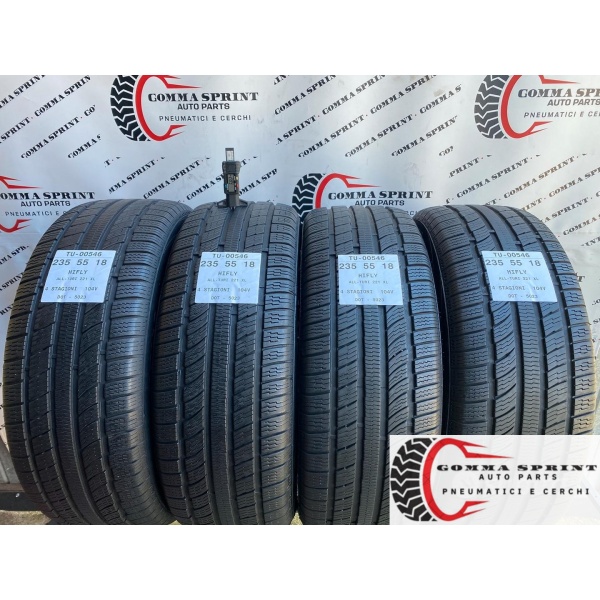 4 PNEUMATICI 235/55 R18 HIFLY INVERNALI 80%
