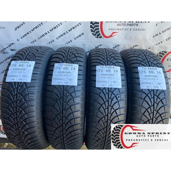 4 PNEUMATICI 175/65 R14 GOODYEAR INVERN SEMINUOVE