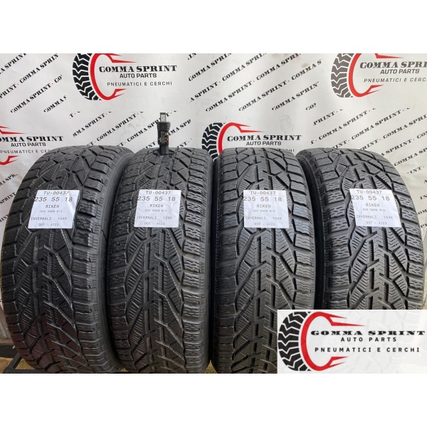 4 PNEUMATICI 235/55 R18 RIKEN INVERNALI SEMINUOVE