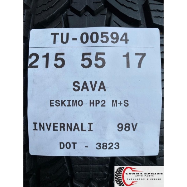 4 PNEUMATICI 215/55 R17 SAVA INVERNALI SEMINUOVE - immagine 10