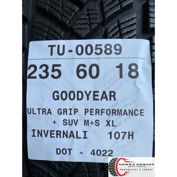 4 PNEUMATICI 235/60 R18 GOODYEAR INVERNALI - immagine 11