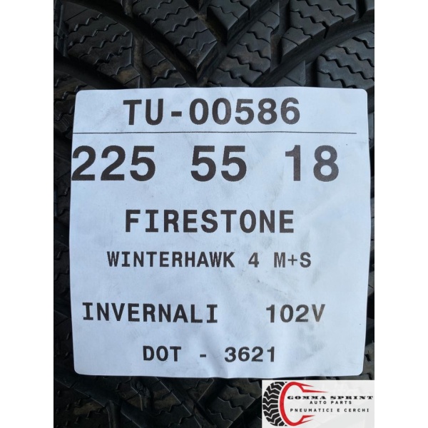 4 PNEUMATICI 225/55 R18 FIRESTONE INVERNALI 90% - immagine 11