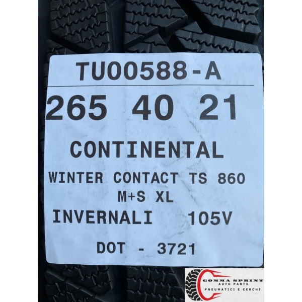 4 PNEUMATICI 265/40/21 295/35/21 CONTINENTAL - immagine 12