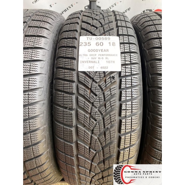 4 PNEUMATICI 235/60 R18 GOODYEAR INVERNALI - immagine 2
