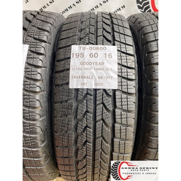 4 PNEUMATICI 195/60 R16C GOODYEAR INVERN SEMINUOVE - immagine 2