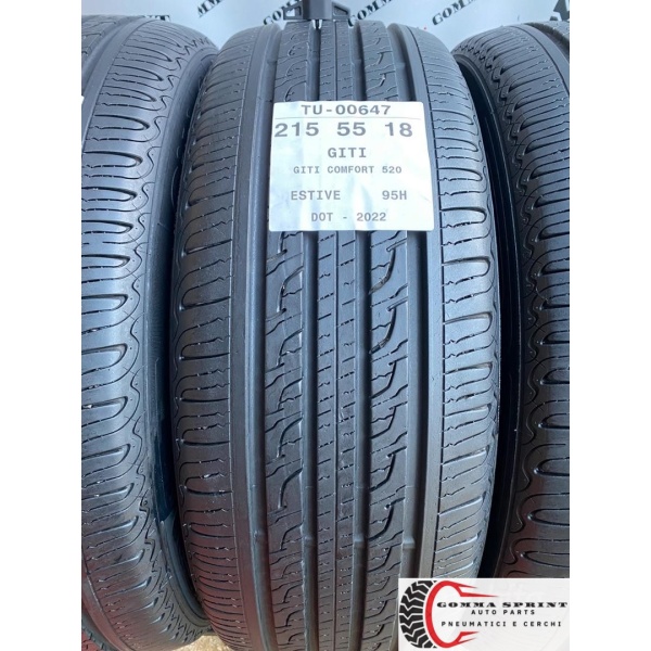4 PNEUMATICI 215/55 R18 GITI ESTIVE SEMINUOVE - immagine 2