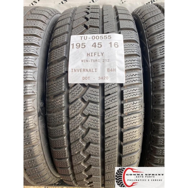 4 PNEUMATICI 195/45 R16 HIFLY INVERNALI SEMINUOVE - immagine 2