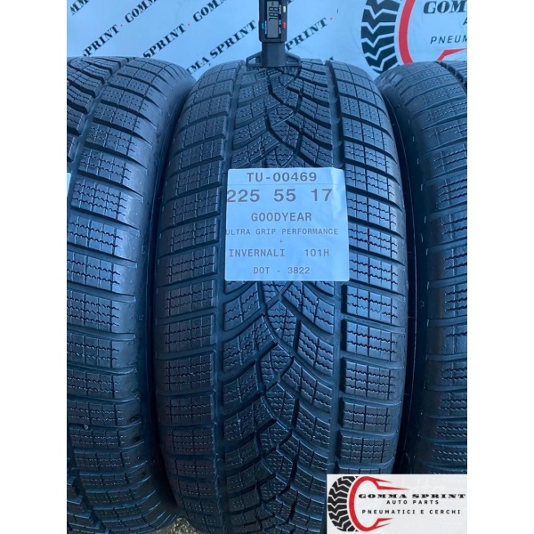 4 PNEUMATICI 225/55 R17 GOODYEAR INVERNALI 95% - immagine 2