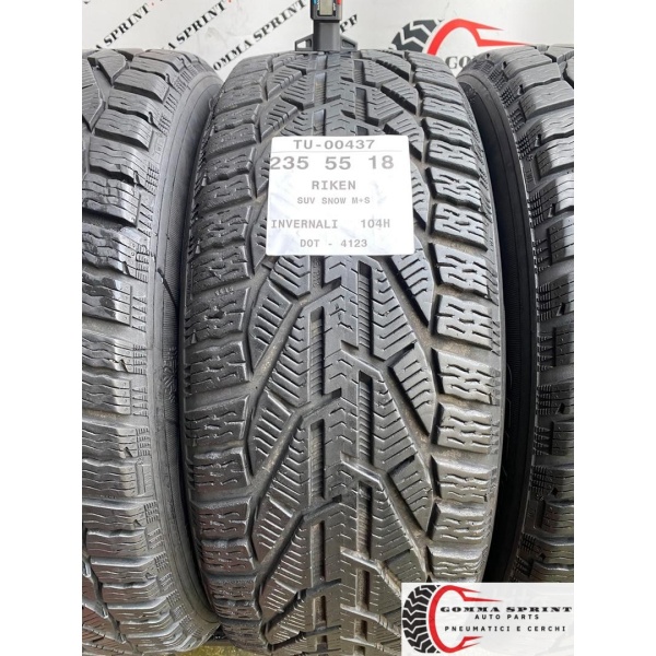 4 PNEUMATICI 235/55 R18 RIKEN INVERNALI SEMINUOVE - immagine 2
