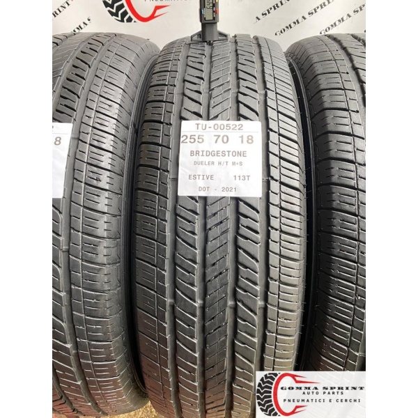 4 PNEUMATICI 255/70 R18 BRIDGESTONE ESTIVE 75% - immagine 2