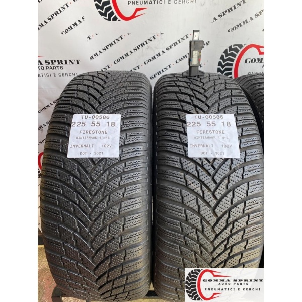 4 PNEUMATICI 225/55 R18 FIRESTONE INVERNALI 90% - immagine 3