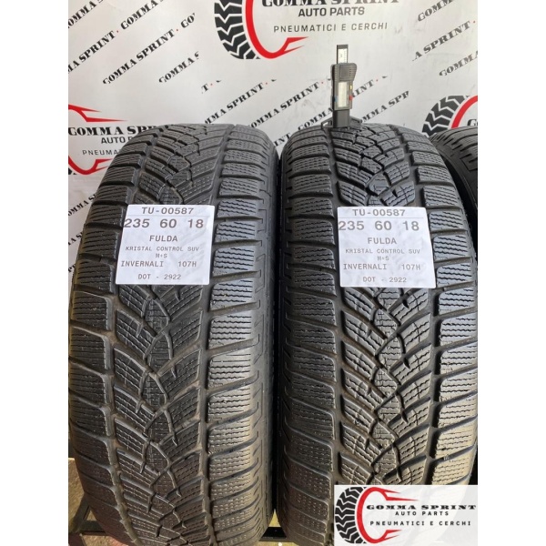 4 PNEUMATICI 235/60 R18 FULDA INVERNALI 75% - immagine 3