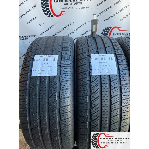 4 PNEUMATICI 235/55 R18 HIFLY INVERNALI 80% - immagine 3