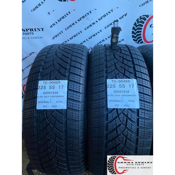 4 PNEUMATICI 225/55 R17 GOODYEAR INVERNALI 95% - immagine 3