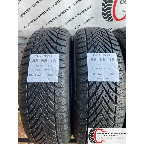 4 PNEUMATICI 185/65 R15 PIRELLI INVERNALI 95% - immagine 3