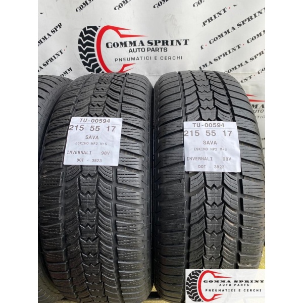 4 PNEUMATICI 215/55 R17 SAVA INVERNALI SEMINUOVE - immagine 4