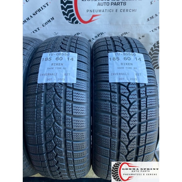 4 PNEUMATICI 185/60 R14 RIKEN INVERNALI SEMINUOVE - immagine 4