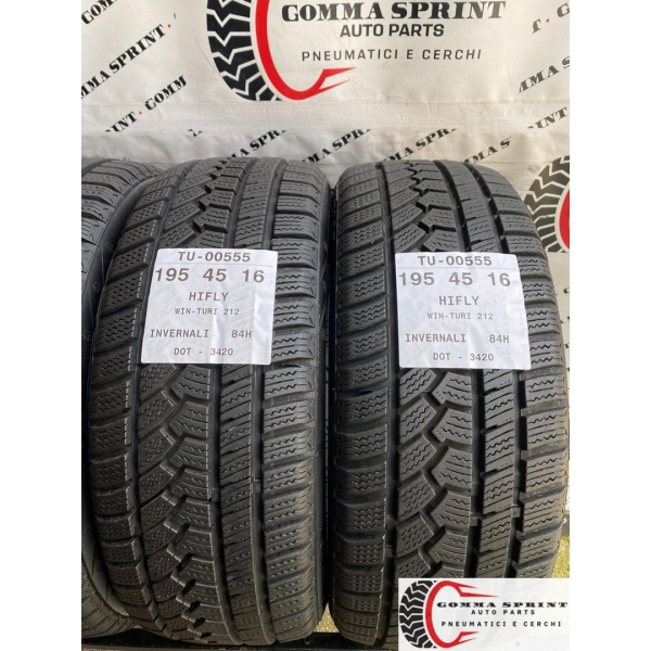 4 PNEUMATICI 195/45 R16 HIFLY INVERNALI SEMINUOVE - immagine 4