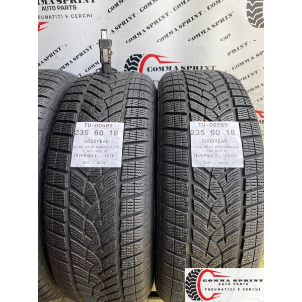 4 PNEUMATICI 235/60 R18 GOODYEAR INVERNALI - immagine 5