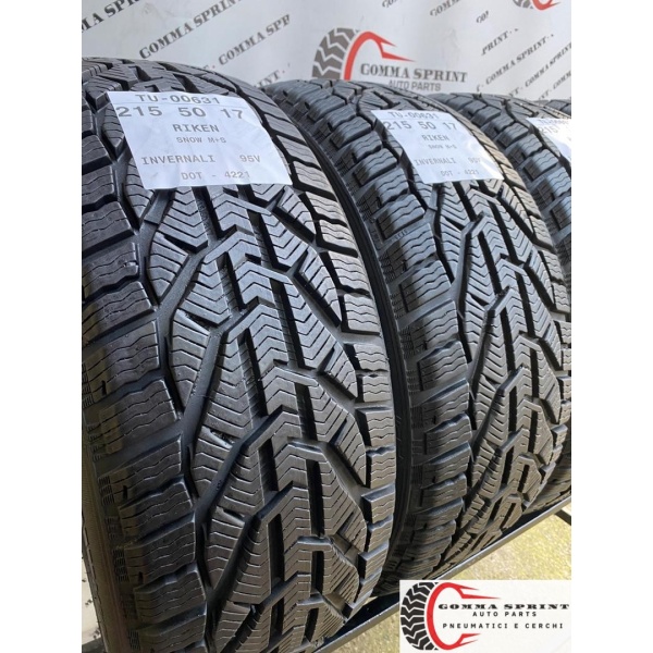 4 PNEUMATICI 215/50 R17 RIKEN INVERNALI SEMINUOVE - immagine 5