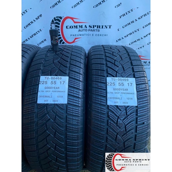 4 PNEUMATICI 225/55 R17 GOODYEAR INVERNALI 95% - immagine 5