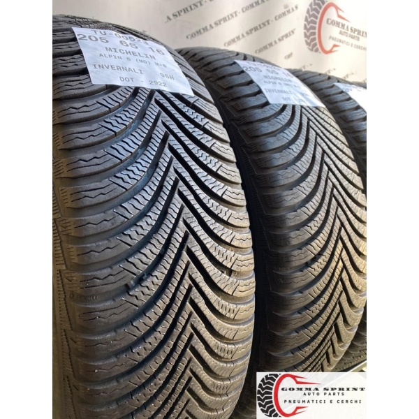 4 PNEUMATICI 205/65 R16 MICHELIN INVERNALI 95% - immagine 5