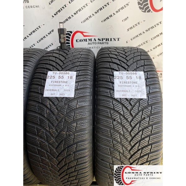 4 PNEUMATICI 225/55 R18 FIRESTONE INVERNALI 90% - immagine 5