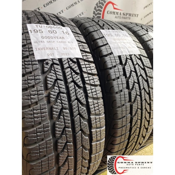 4 PNEUMATICI 195/60 R16C GOODYEAR INVERN SEMINUOVE - immagine 6