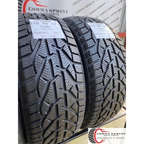 4 PNEUMATICI 215/50 R17 RIKEN INVERNALI SEMINUOVE - immagine 6