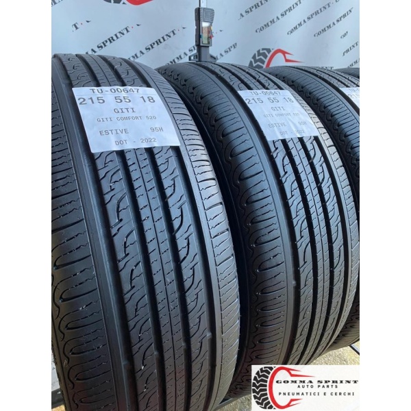 4 PNEUMATICI 215/55 R18 GITI ESTIVE SEMINUOVE - immagine 6