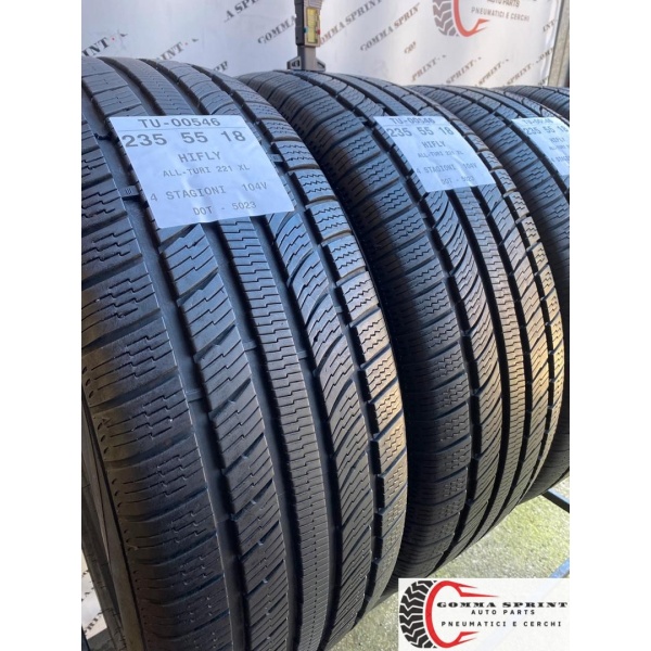 4 PNEUMATICI 235/55 R18 HIFLY INVERNALI 80% - immagine 6
