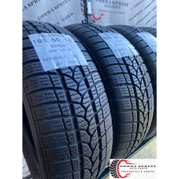 4 PNEUMATICI 185/60 R14 RIKEN INVERNALI SEMINUOVE - immagine 6