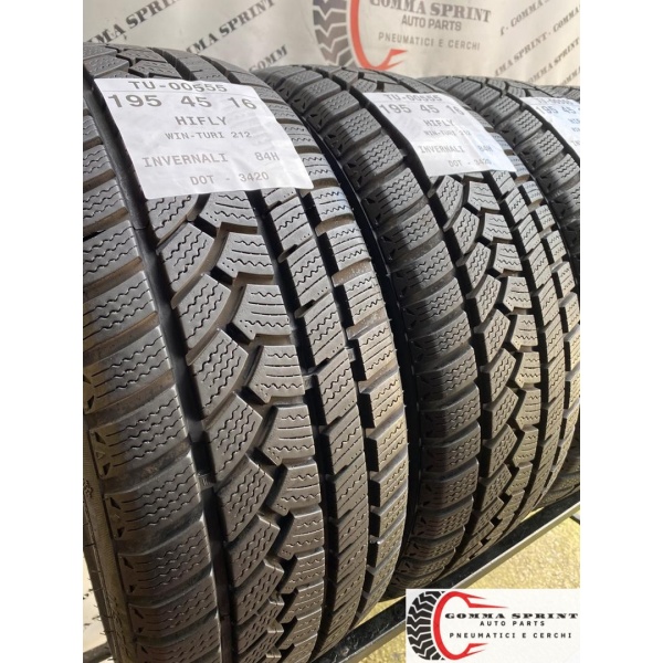 4 PNEUMATICI 195/45 R16 HIFLY INVERNALI SEMINUOVE - immagine 6