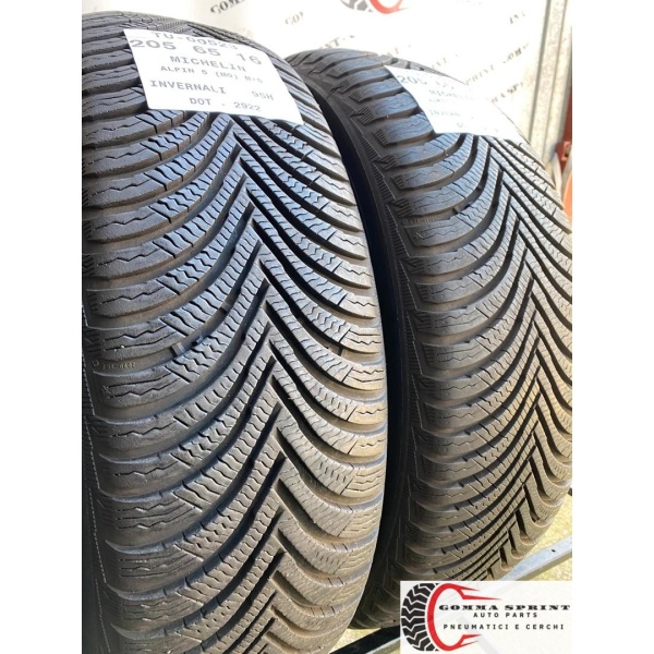 4 PNEUMATICI 205/65 R16 MICHELIN INVERNALI 95% - immagine 6
