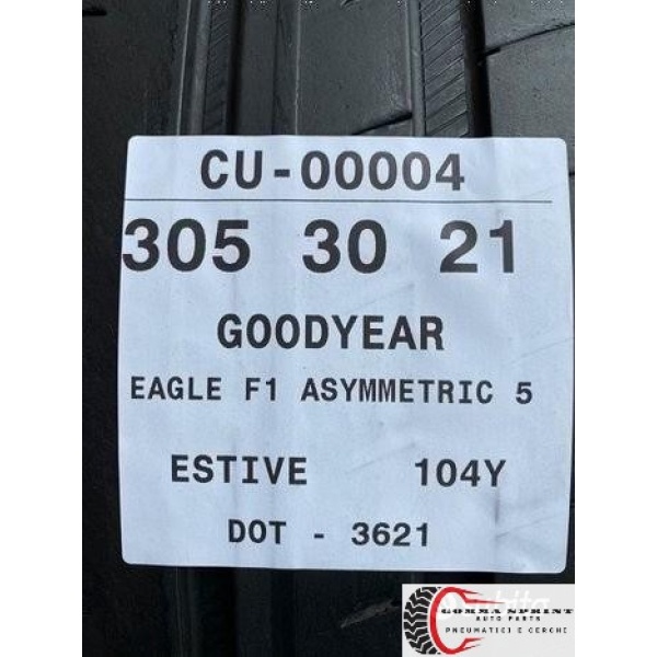 2 PNEUMATICI 305/30 R21 GOODYEAR ESTIVE 85% - immagine 6