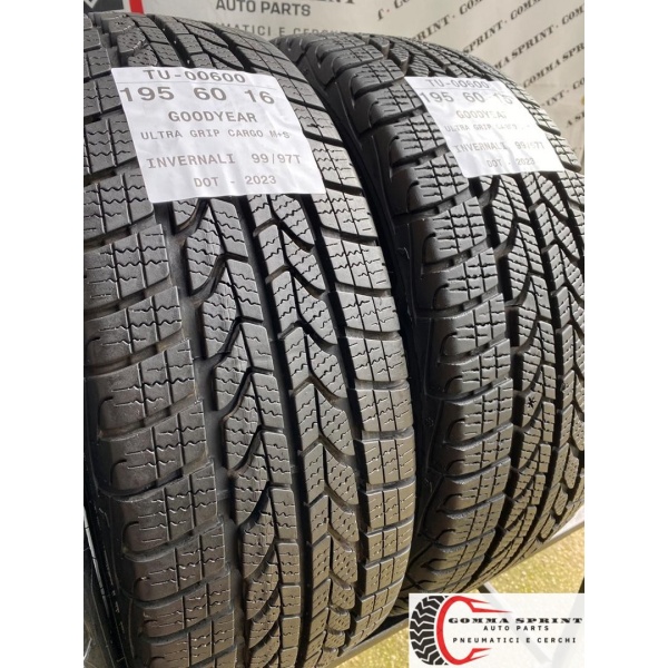 4 PNEUMATICI 195/60 R16C GOODYEAR INVERN SEMINUOVE - immagine 7