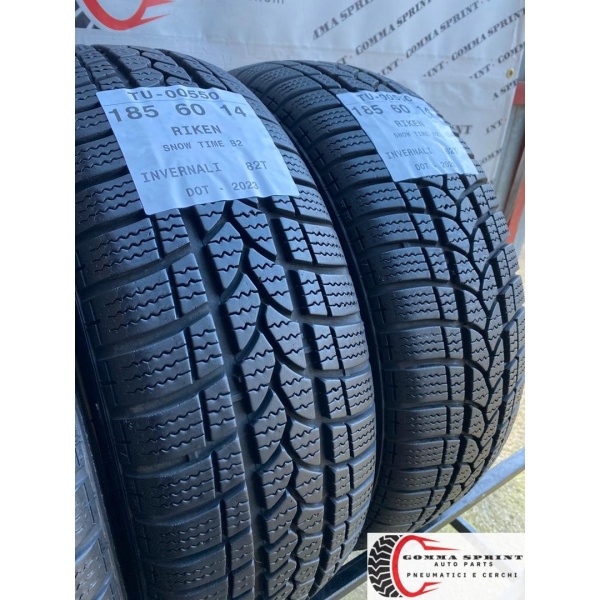 4 PNEUMATICI 185/60 R14 RIKEN INVERNALI SEMINUOVE - immagine 7