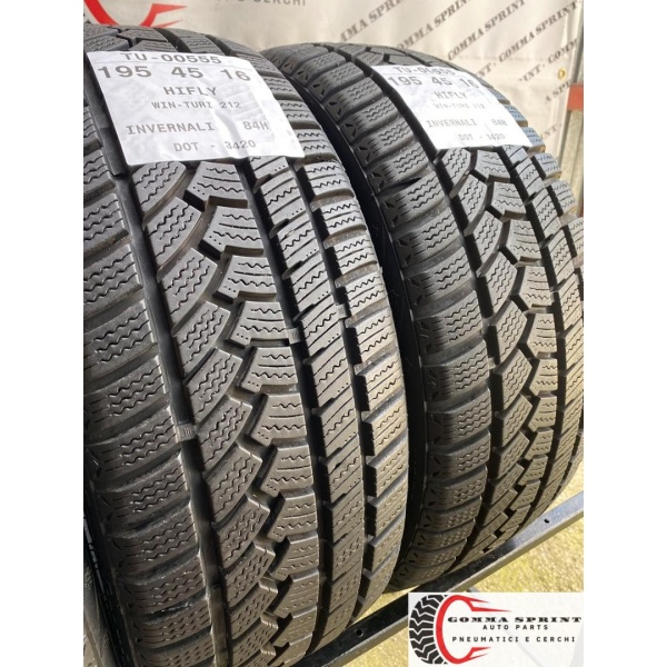4 PNEUMATICI 195/45 R16 HIFLY INVERNALI SEMINUOVE - immagine 7