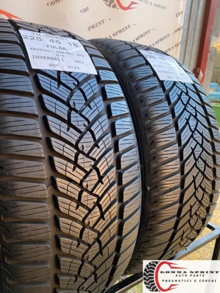 4 PNEUMATICI 225/45 R18 FULDA INVERNALI SEMINUOVE - immagine 7