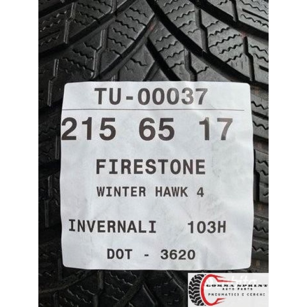 4 PNEUMATICI 215/65 R17 FIRESTONE INVERNALI - immagine 7