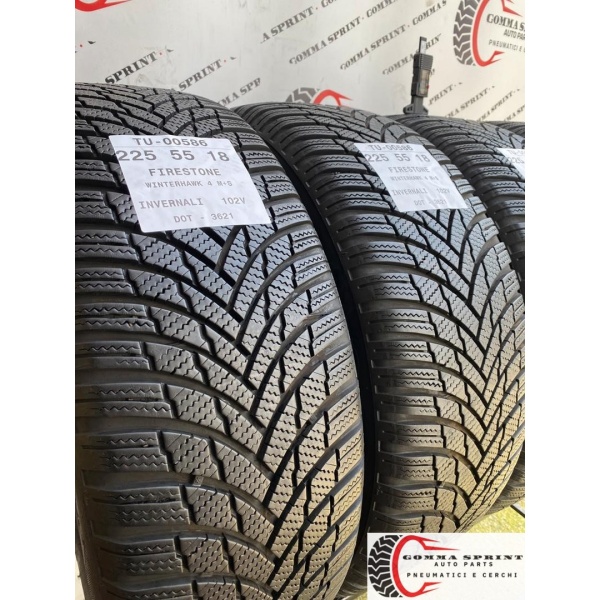 4 PNEUMATICI 225/55 R18 FIRESTONE INVERNALI 90% - immagine 7
