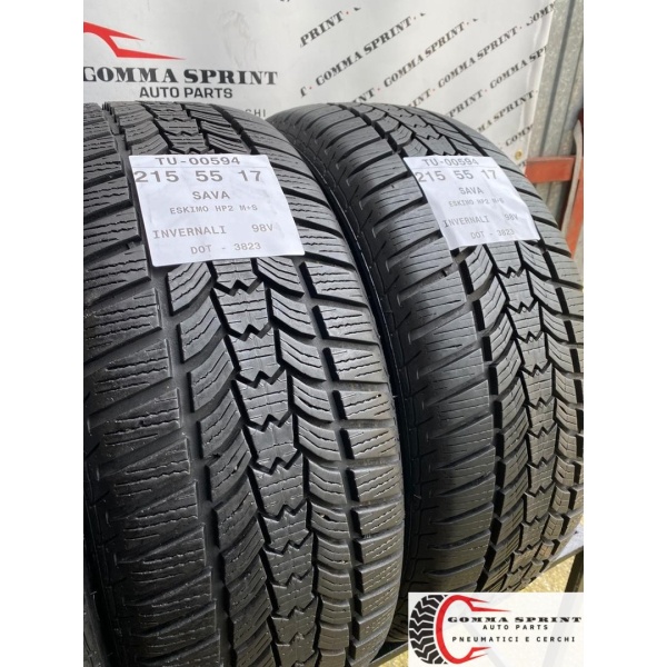 4 PNEUMATICI 215/55 R17 SAVA INVERNALI SEMINUOVE - immagine 7