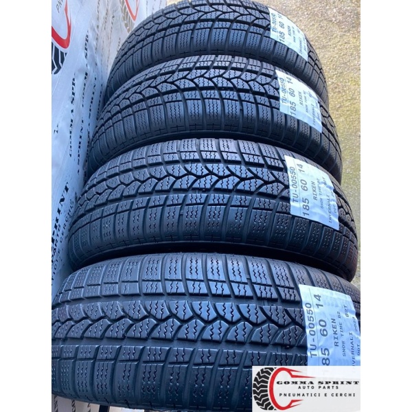 4 PNEUMATICI 185/60 R14 RIKEN INVERNALI SEMINUOVE - immagine 8