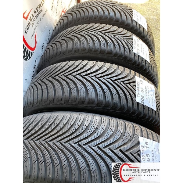 4 PNEUMATICI 205/65 R16 MICHELIN INVERNALI 95% - immagine 8