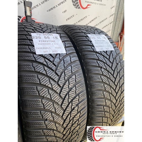 4 PNEUMATICI 225/55 R18 FIRESTONE INVERNALI 90% - immagine 8