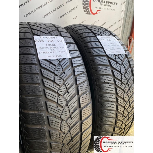 4 PNEUMATICI 235/60 R18 FULDA INVERNALI 75% - immagine 8