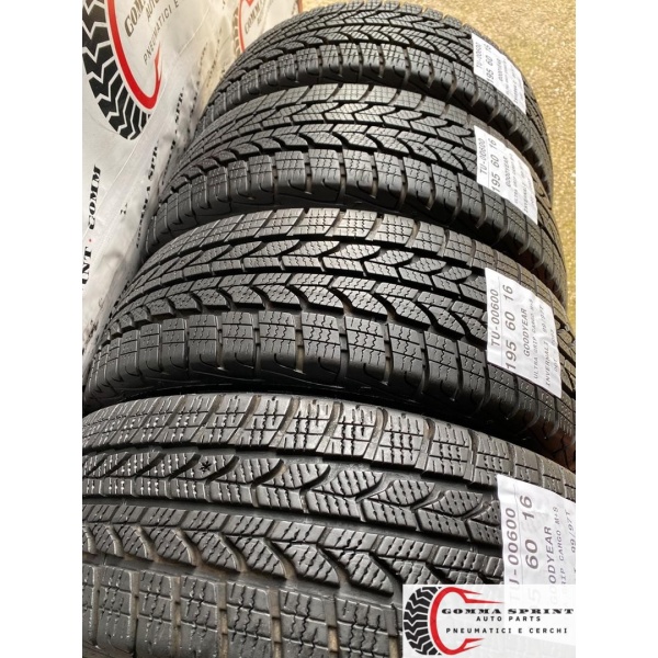 4 PNEUMATICI 195/60 R16C GOODYEAR INVERN SEMINUOVE - immagine 8