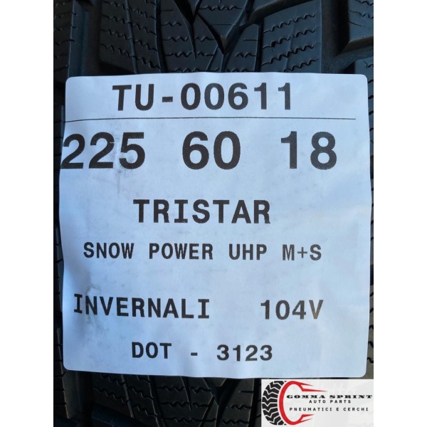 4 PNEUMATICI 225/60 R18 TRISTAR INVERNALI 95% - immagine 9