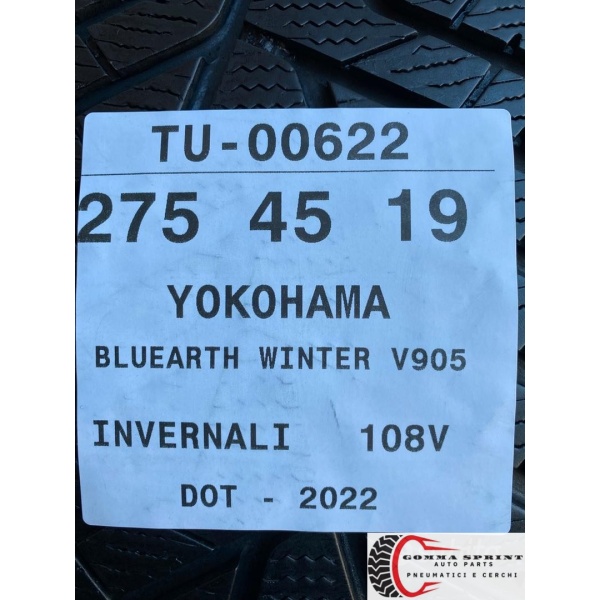 4 PNEUMATICI 275/45 R19 YOKOHAMA INVERNALI - immagine 9